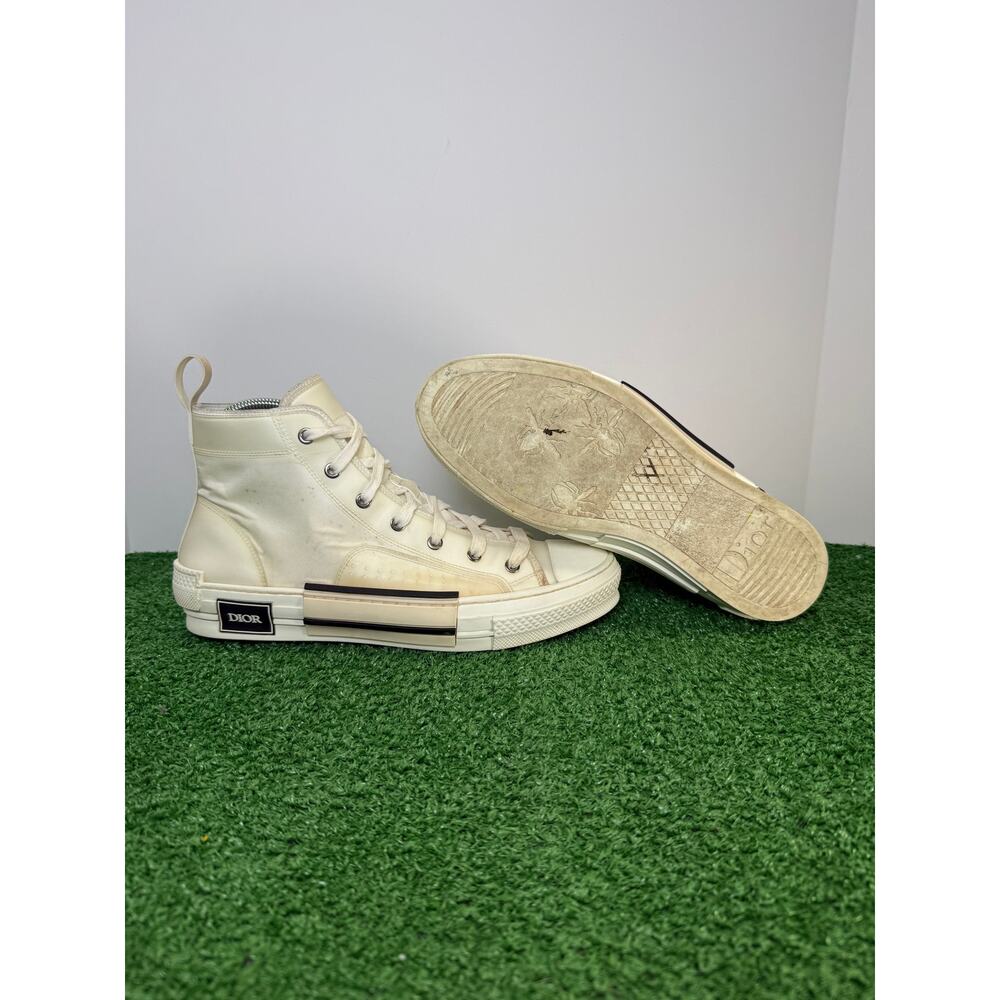 Dior B23 High Top White Sneaker Size 10 - Picture 8 of 10